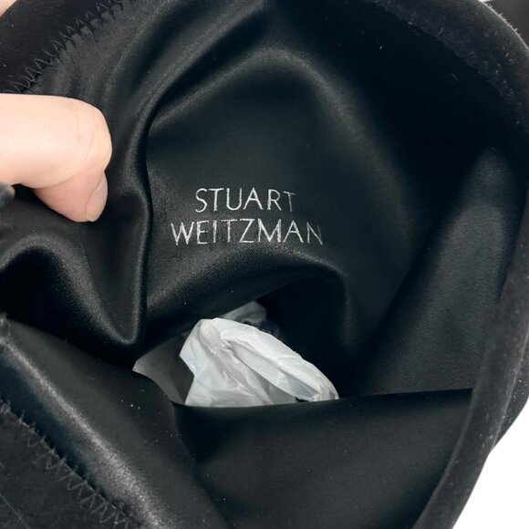 Stuart Weitzman Highland Black Suede Over the Knee Heeled Boots - Picture 9 of 12